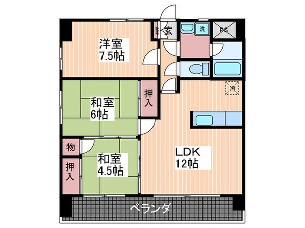 サンロード西村の物件間取画像